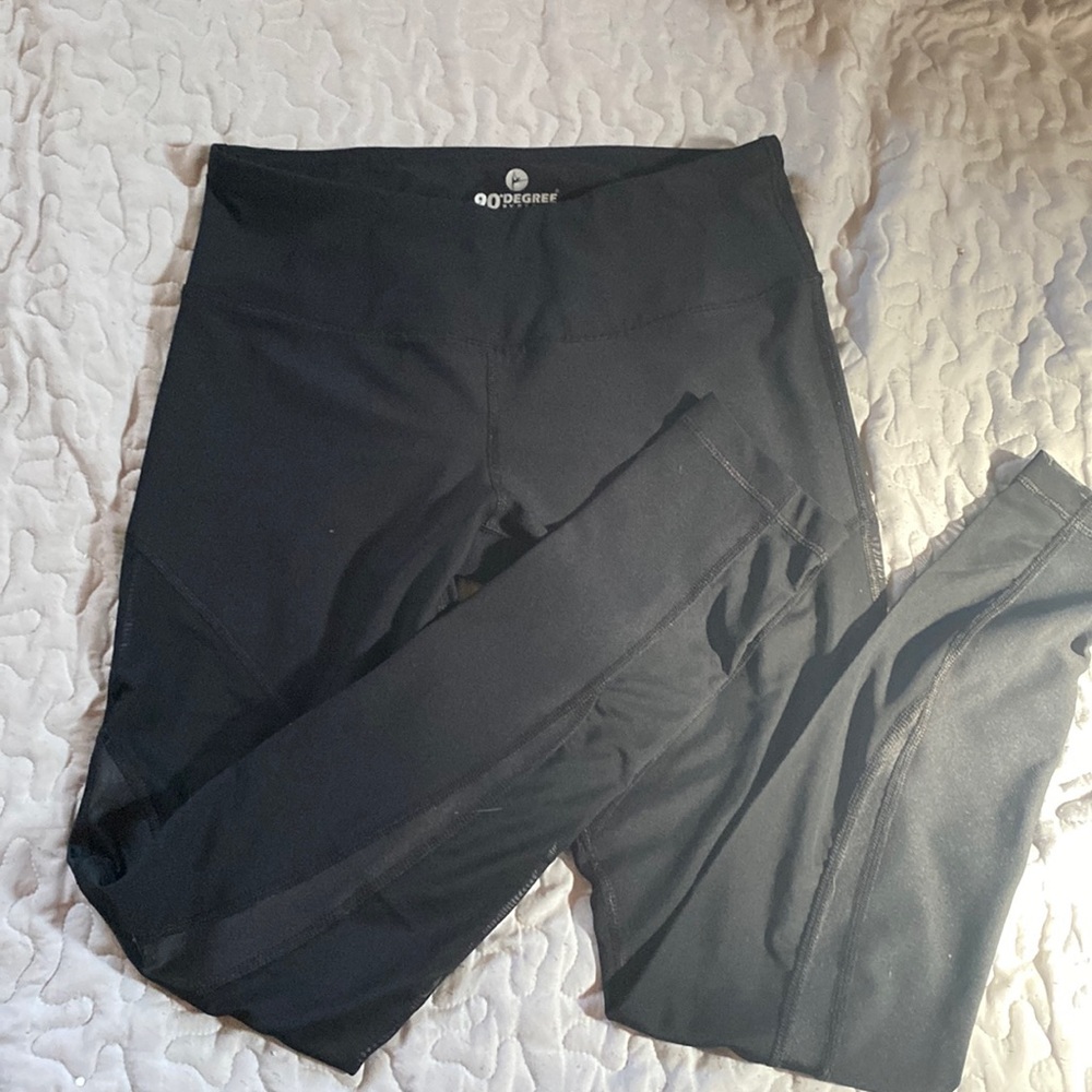 Black active fit leggings